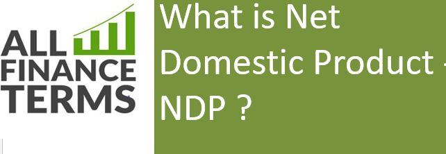 Definition of Net Domestic Product - NDP